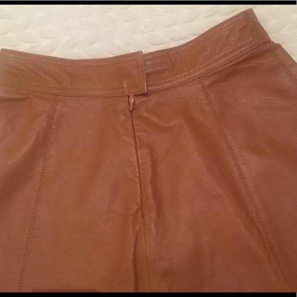 A-Line Leather Skirt - Picture 3 of 5